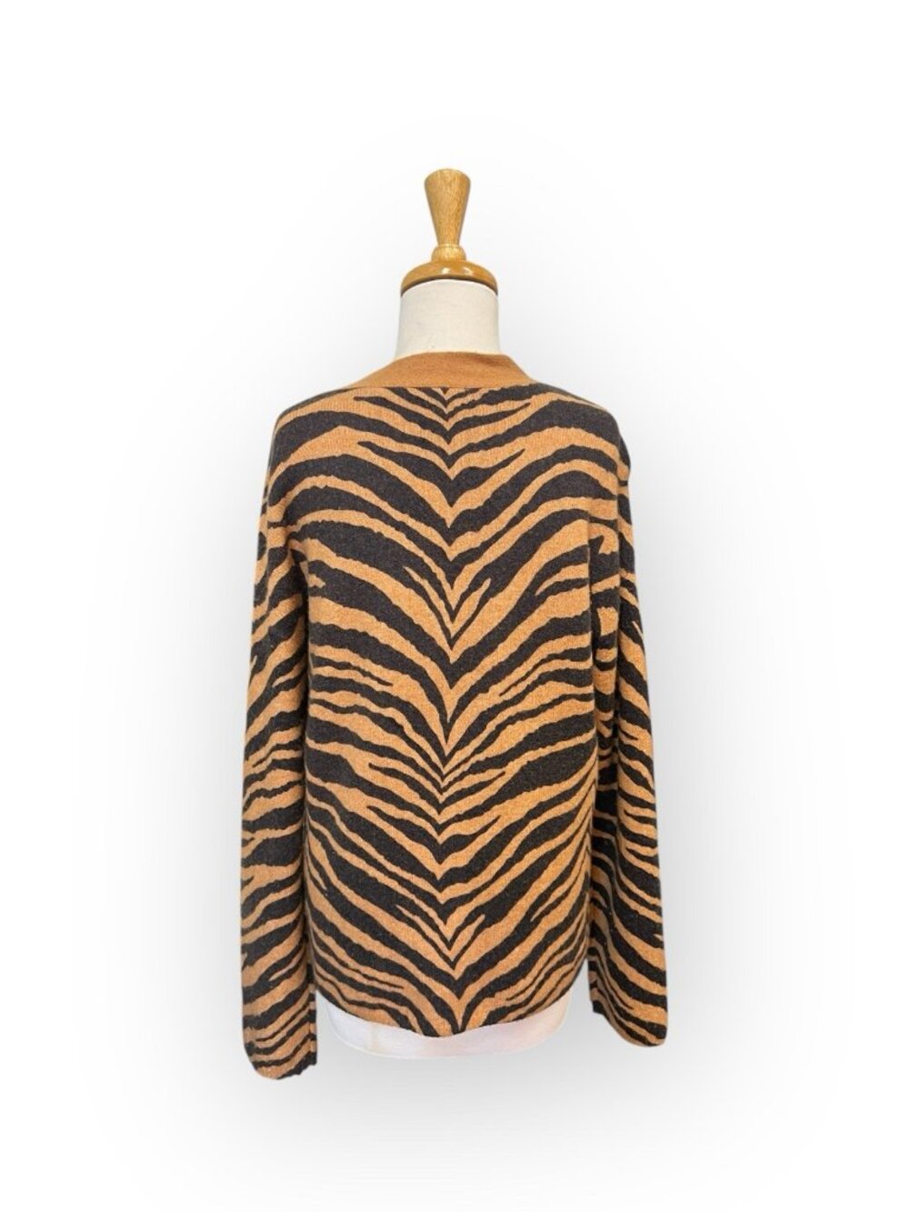 Rails Eleanor Sweater Size S Small Brown Tiger Stripe - Picture 3 of 7